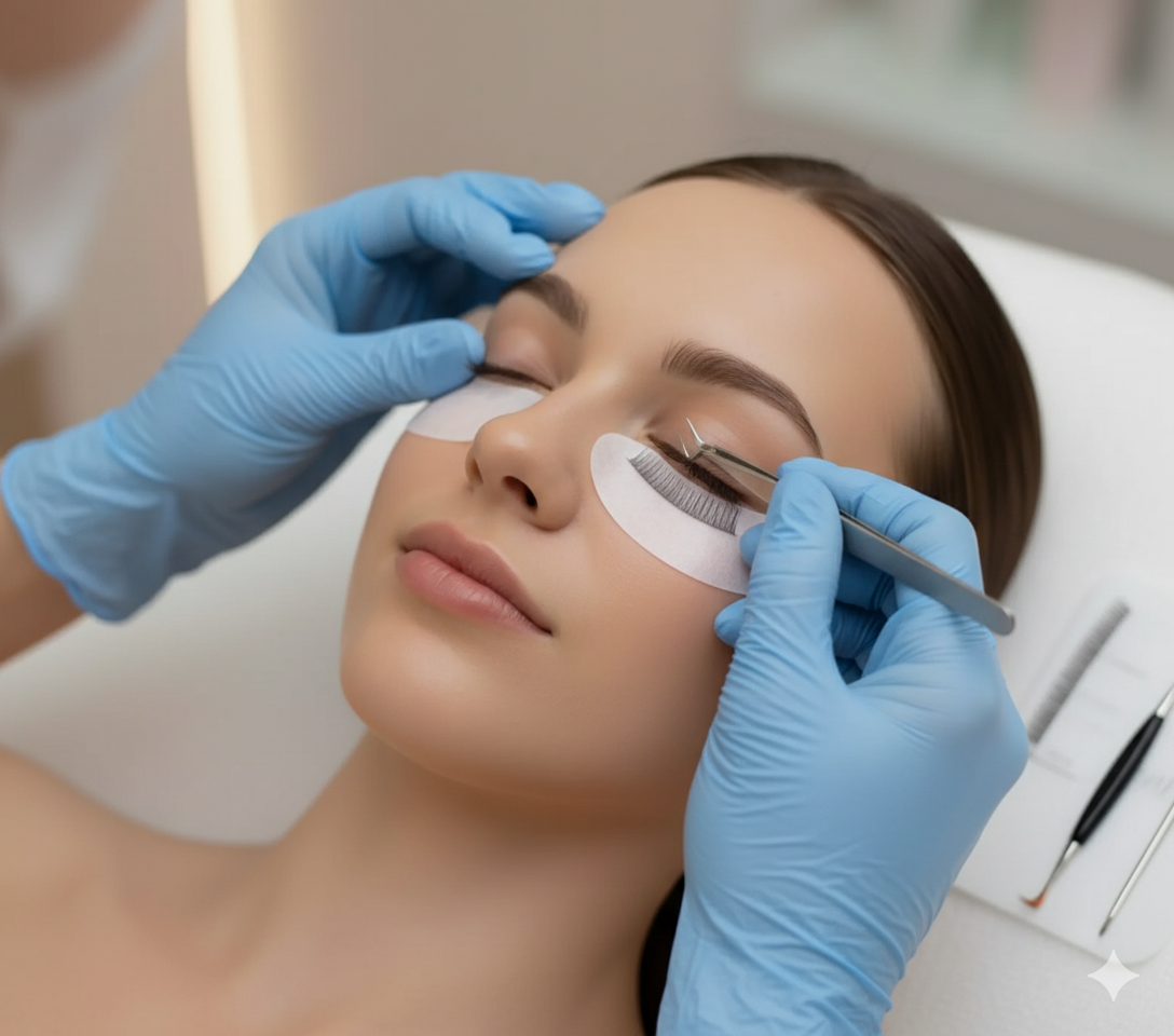 Wimpernverlängerung im Glow Essence Academy